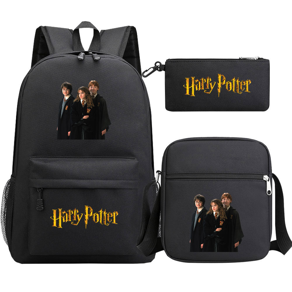 Harry Potter Schoolbag Backpack Shoulder Bag Pencil Bag Set Gift for Kids Students