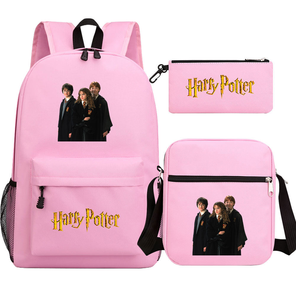 Harry Potter Schoolbag Backpack Shoulder Bag Pencil Bag Set Gift for Kids Students