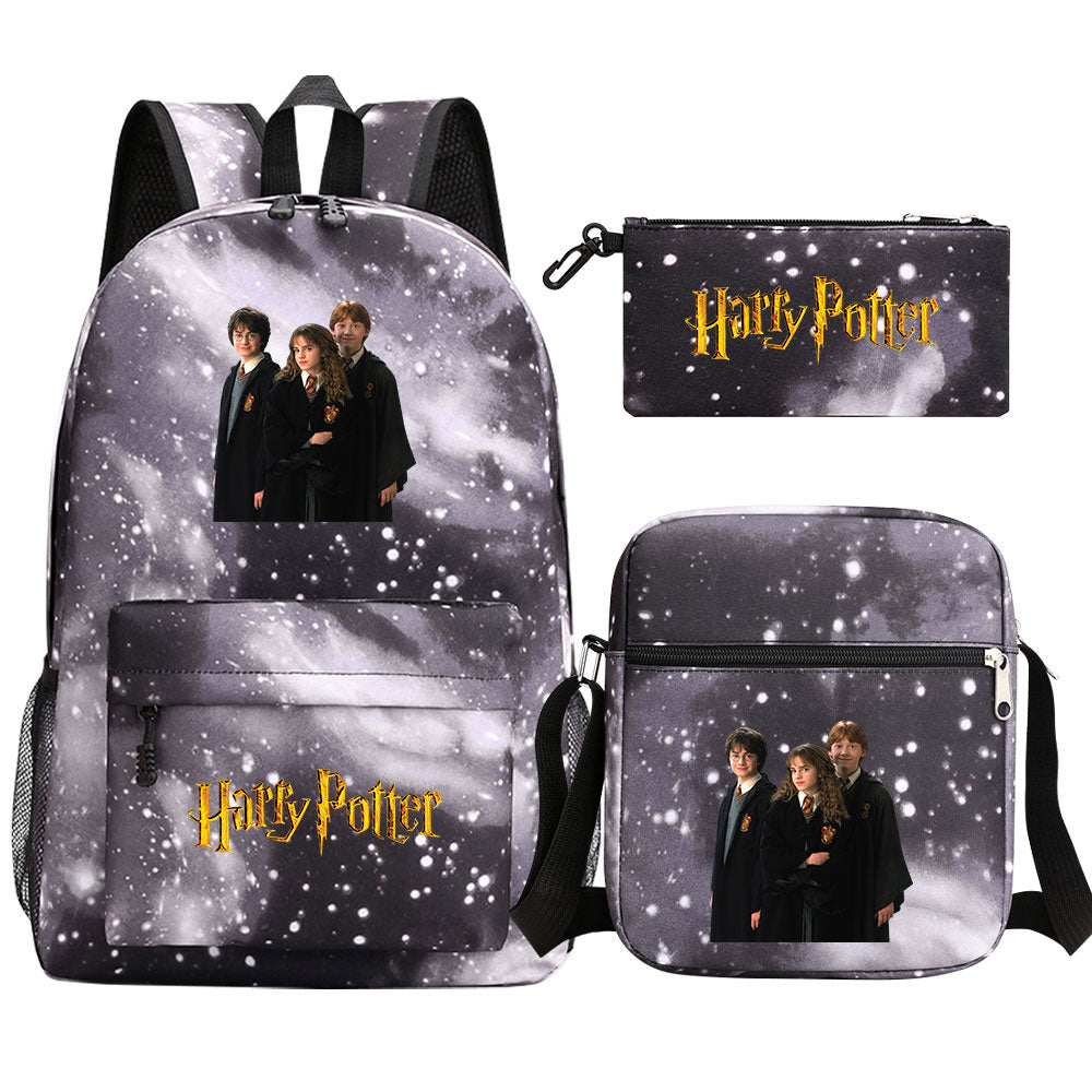 Harry Potter Schoolbag Backpack Shoulder Bag Pencil Bag Set Gift for Kids Students