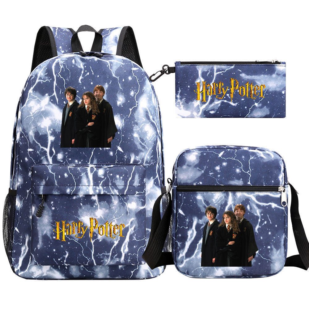Harry Potter Schoolbag Backpack Shoulder Bag Pencil Bag Set Gift for Kids Students