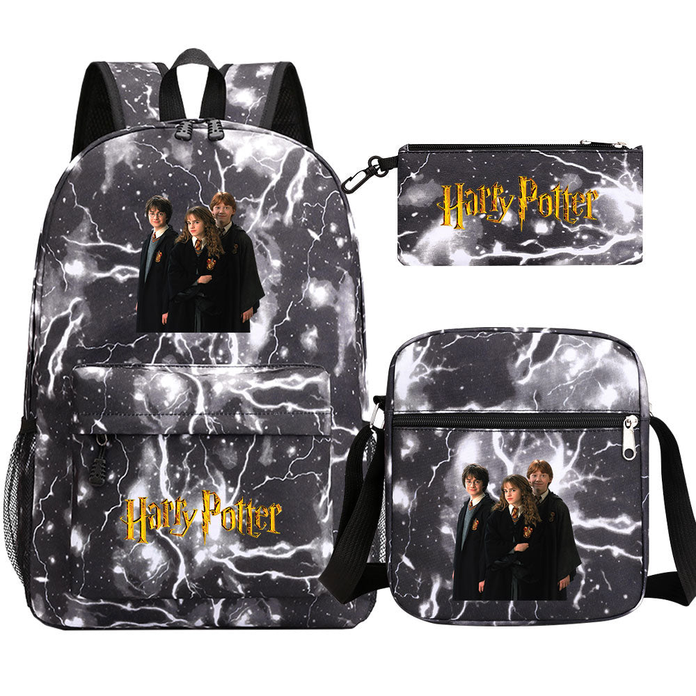 Harry Potter Schoolbag Backpack Shoulder Bag Pencil Bag Set Gift for Kids Students