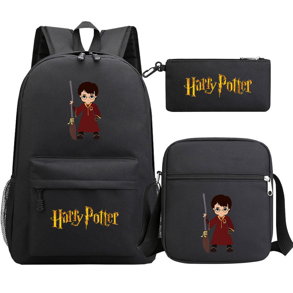 Harry Potter Schoolbag Backpack Shoulder Bag Pencil Bag Set Gift for Kids Students