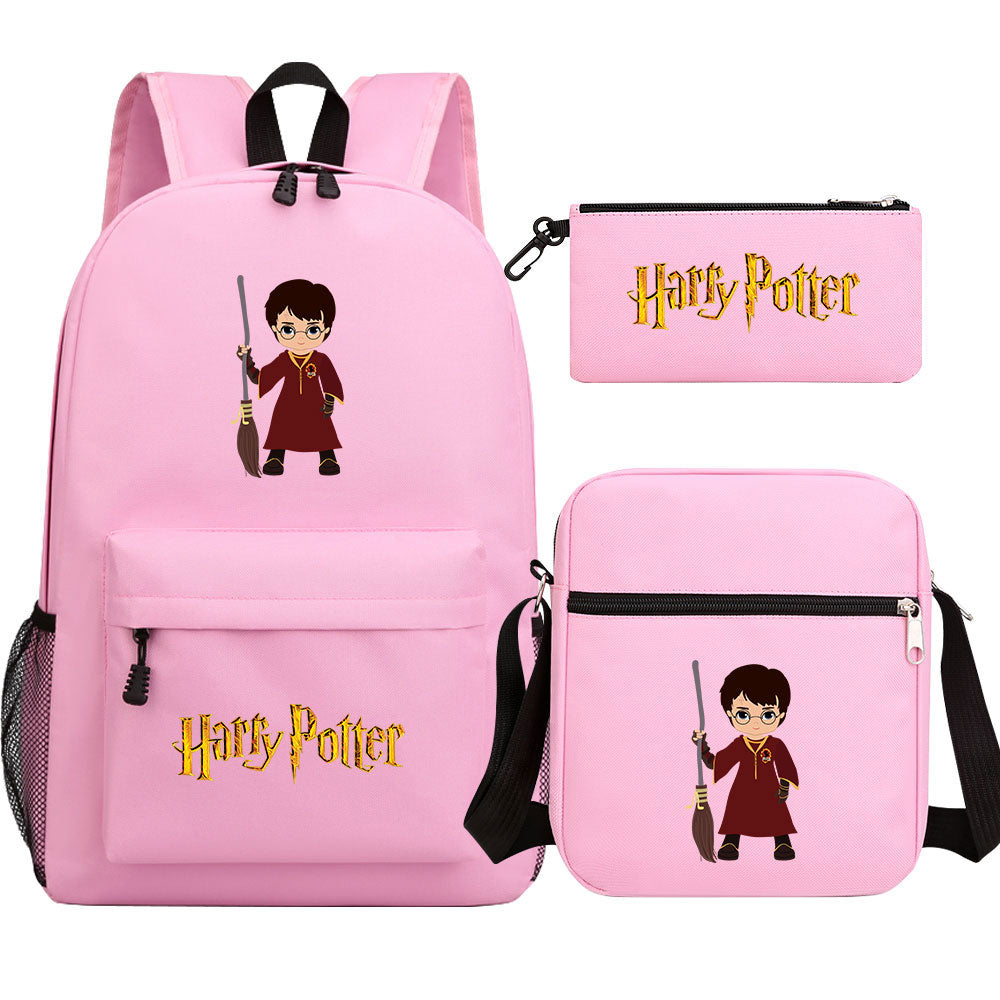Harry Potter Schoolbag Backpack Shoulder Bag Pencil Bag Set Gift for Kids Students