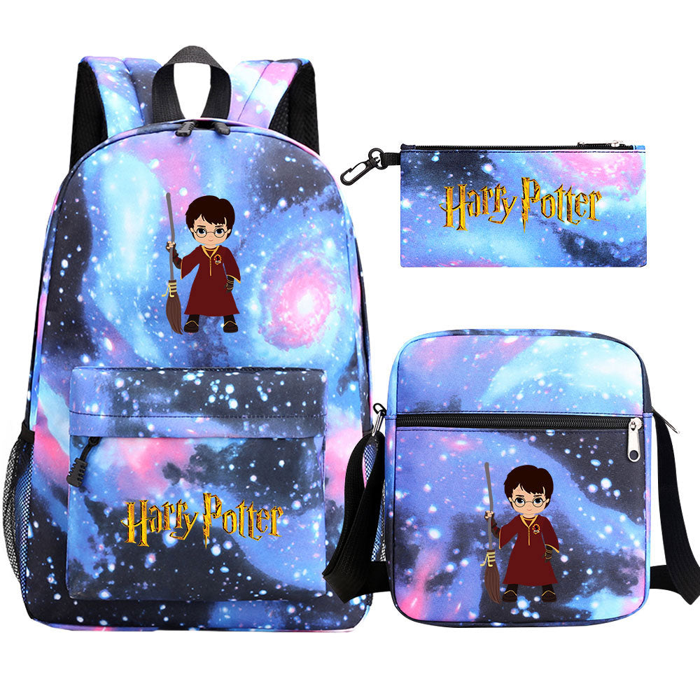 Harry Potter Schoolbag Backpack Shoulder Bag Pencil Bag Set Gift for Kids Students