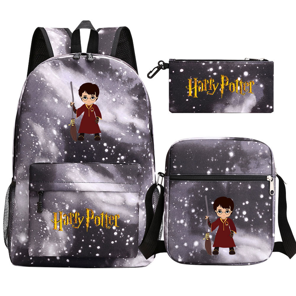 Harry Potter Schoolbag Backpack Shoulder Bag Pencil Bag Set Gift for Kids Students