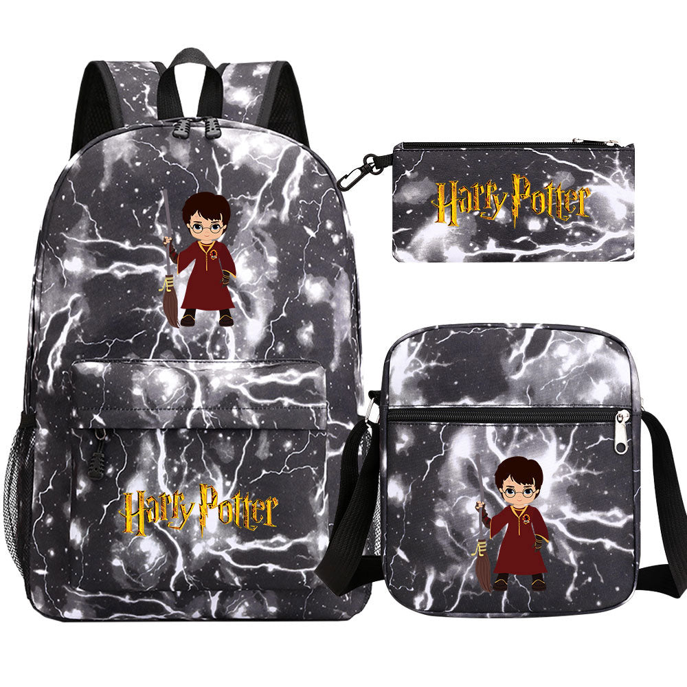 Harry Potter Schoolbag Backpack Shoulder Bag Pencil Bag Set Gift for Kids Students