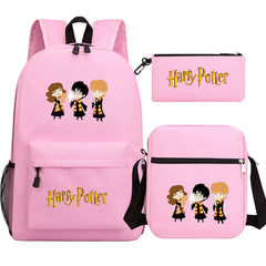 Harry Potter Schoolbag Backpack Shoulder Bag Pencil Bag Set Gift for Kids Students