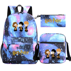 Harry Potter Schoolbag Backpack Shoulder Bag Pencil Bag Set Gift for Kids Students