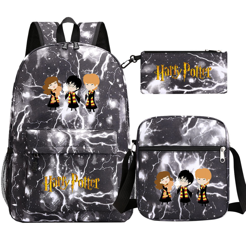 Harry Potter Schoolbag Backpack Shoulder Bag Pencil Bag Set Gift for Kids Students