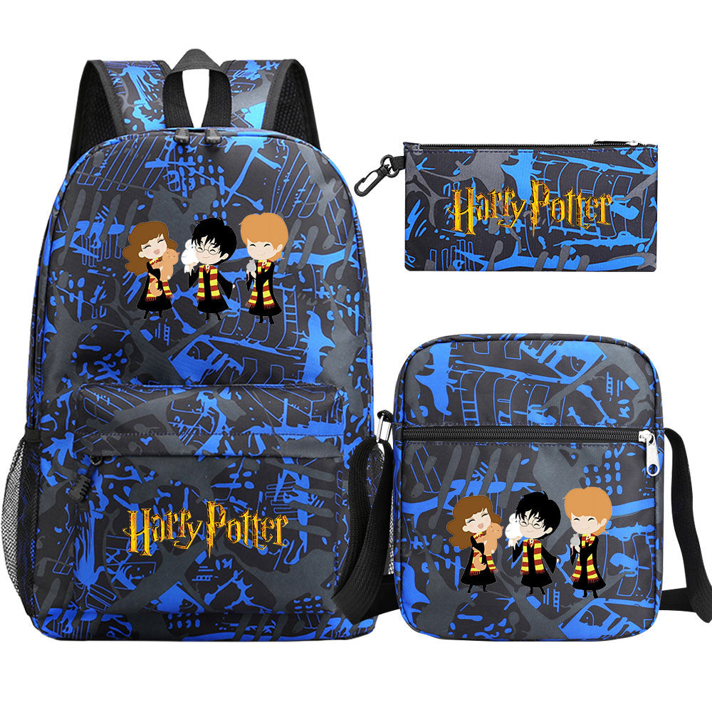 Harry Potter Schoolbag Backpack Shoulder Bag Pencil Bag Set Gift for Kids Students