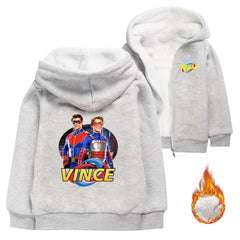 Henry Danger Sherpa Lined Hoodie Fleece Sweatshirt Full Zip Hooded Jacket for Kids