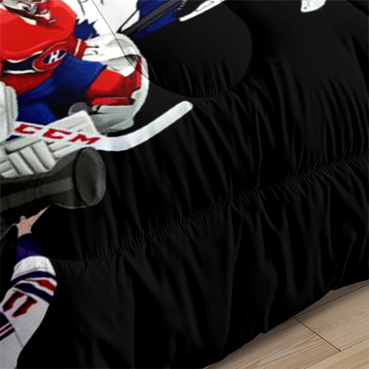 Hockey League Comforter Pillowcases 3PC Sets Blanket All Season Reversible Quilted Duvet
