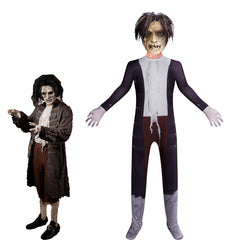 Hocus Pocus Cosplay Costume with Mask Boys Girls Bodysuit Halloween Fancy Jumpsuits