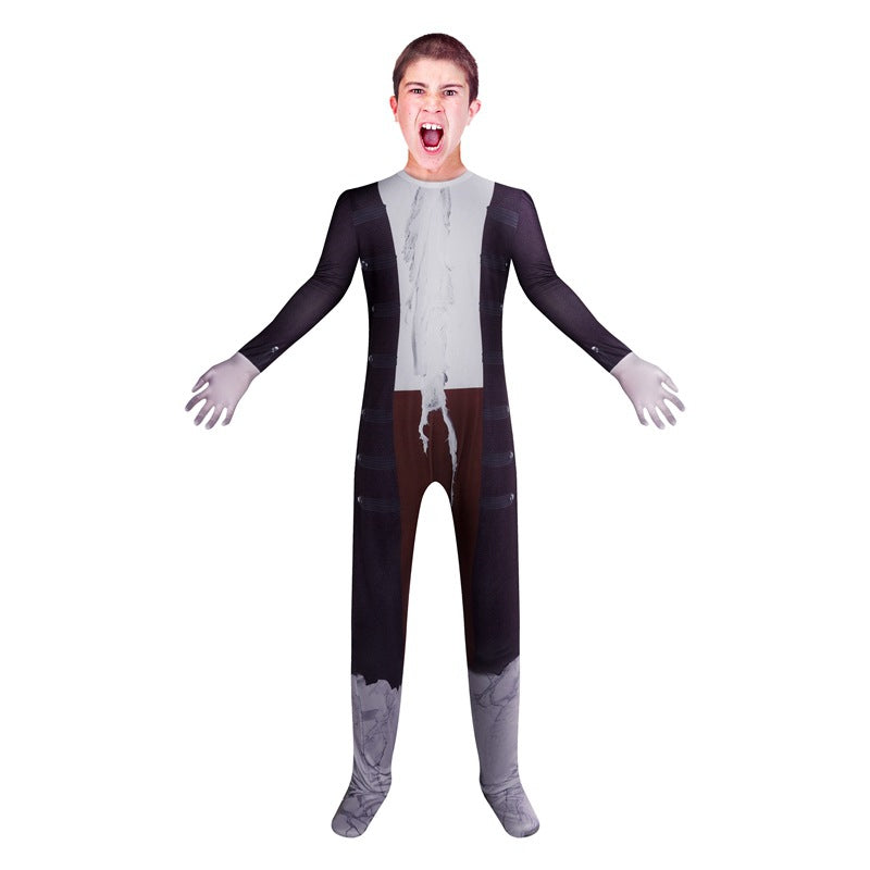 Hocus Pocus Cosplay Costume with Mask Boys Girls Bodysuit Halloween Fancy Jumpsuits