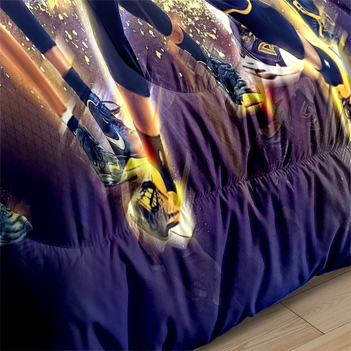 Indiana Basketball Pacers Comforter Pillowcases 3PC Sets Blanket All Season Reversible Quilted Duvet
