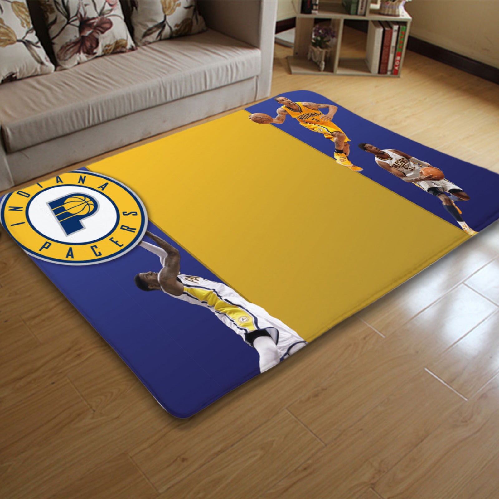 Indiana Basketball Pacers Rugs Bedroom Living Room Bathroom Carpet Mat Rug
