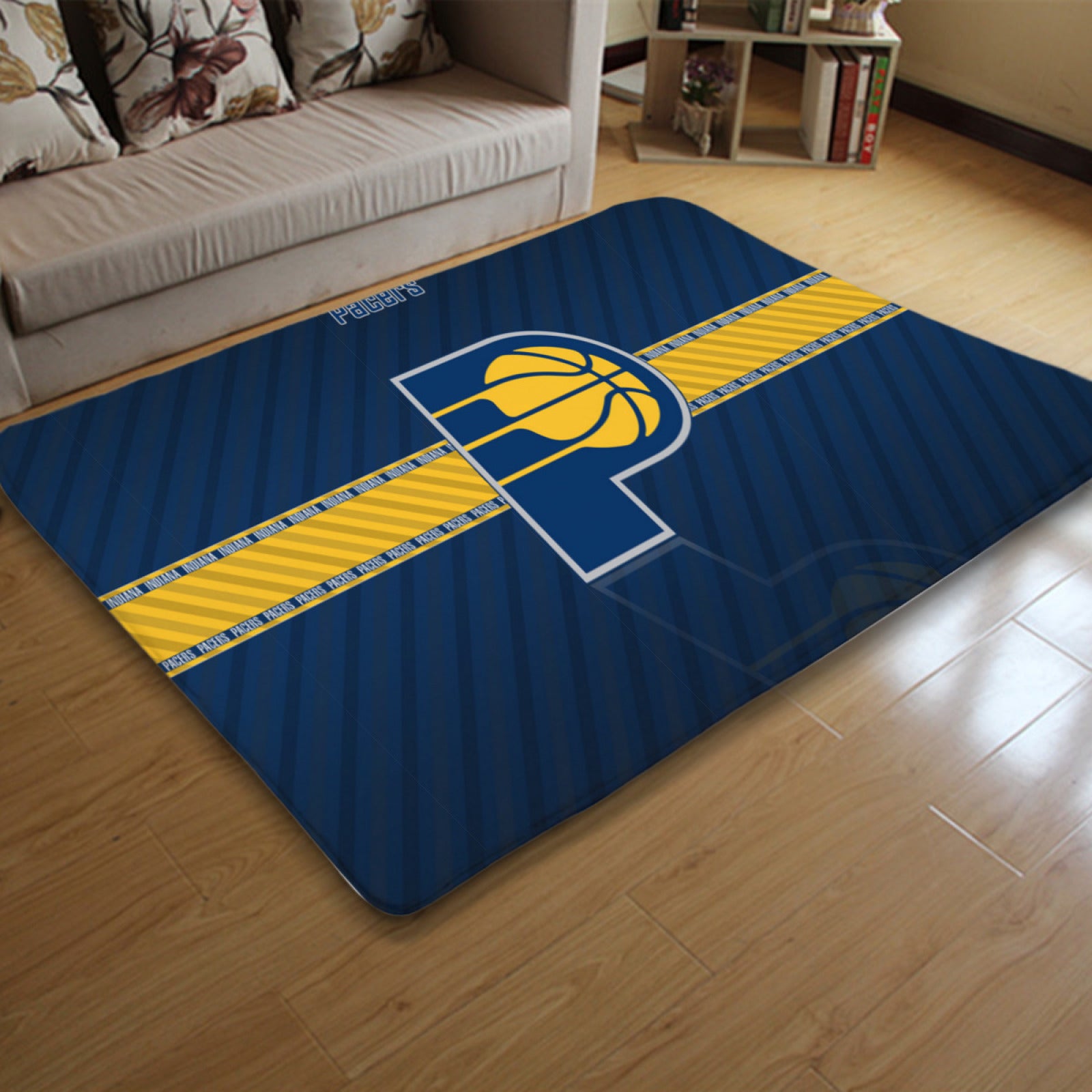 Indiana Basketball Pacers Rugs Bedroom Living Room Bathroom Carpet Mat Rug