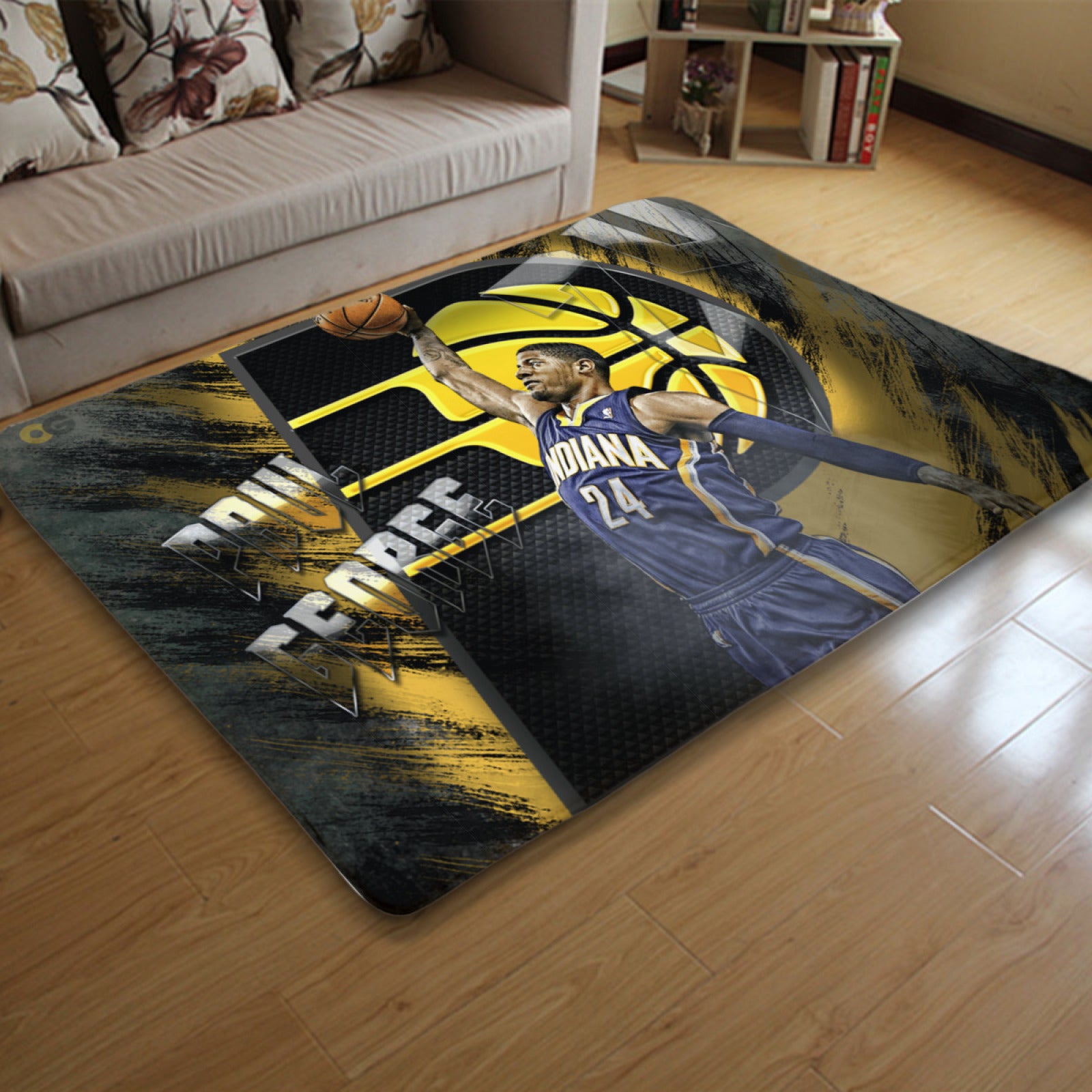 Indiana Basketball Pacers Rugs Bedroom Living Room Bathroom Carpet Mat Rug