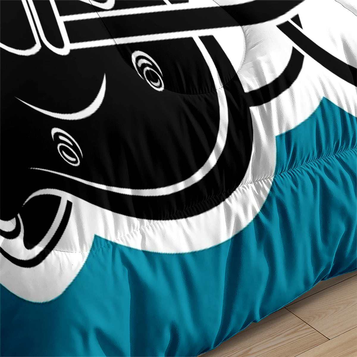 Jacksonville Rugby Football Jaguars Comforter Pillowcases 3PC Sets Blanket All Season Reversible Quilted Duvet