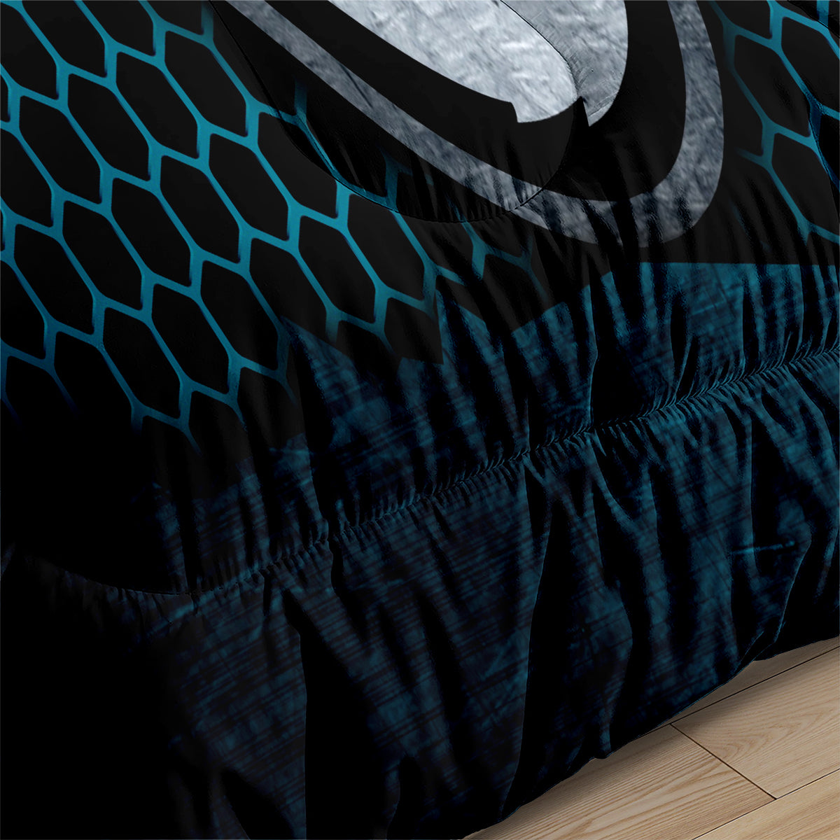 Jacksonville Rugby Football Jaguars Comforter Pillowcases 3PC Sets Blanket All Season Reversible Quilted Duvet