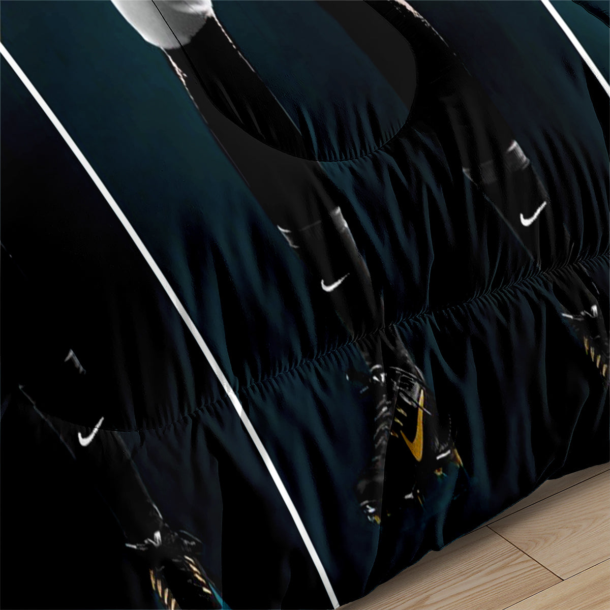 Jacksonville Rugby Football Jaguars Comforter Pillowcases 3PC Sets Blanket All Season Reversible Quilted Duvet