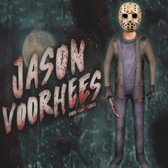 Friday the 13th Jason Voorhees Cosplay Costume with Mask Boys Girls Bodysuit Halloween Fancy Jumpsuits