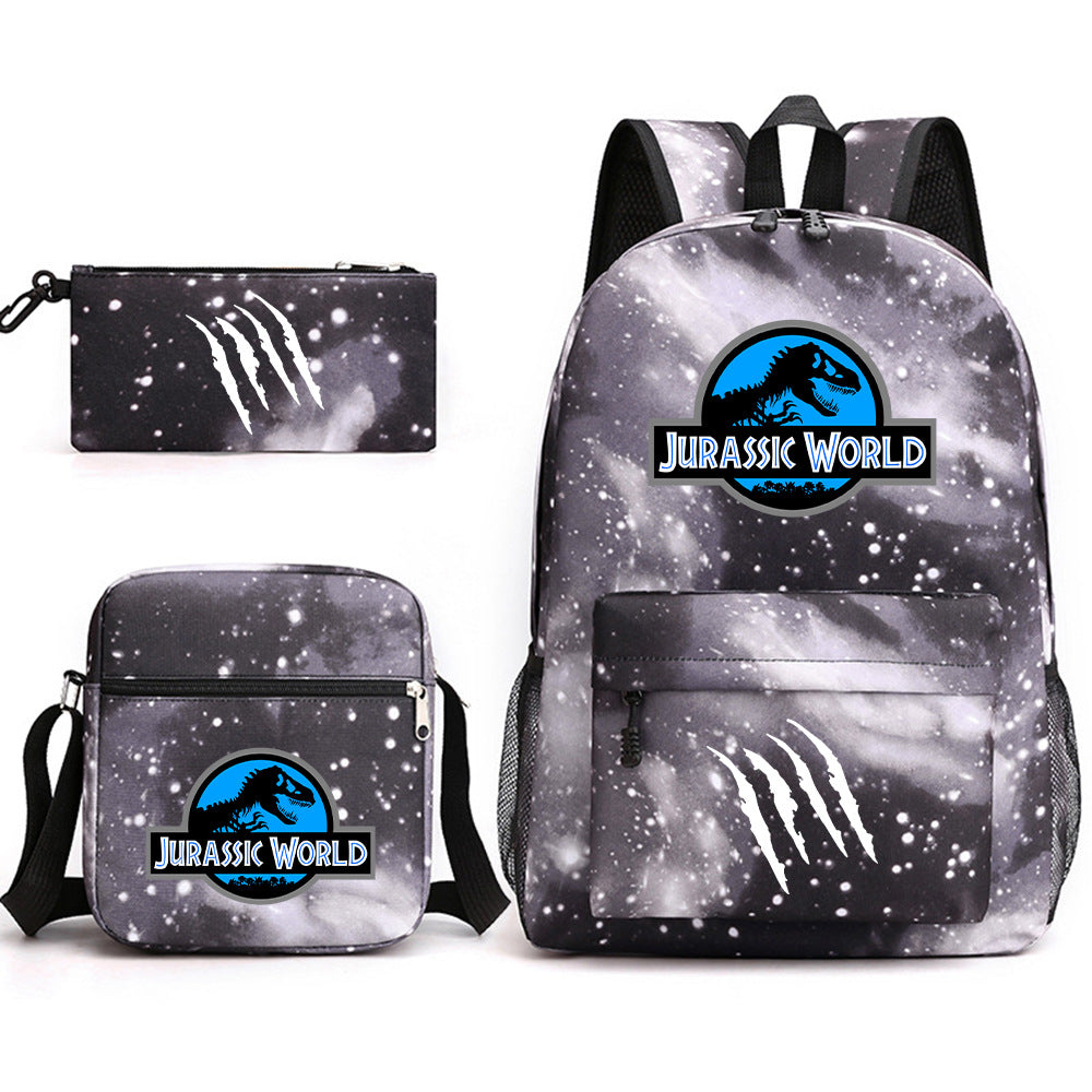 Jurassic World Schoolbag Backpack Shoulder Bag Pencil Case set for Kids Students