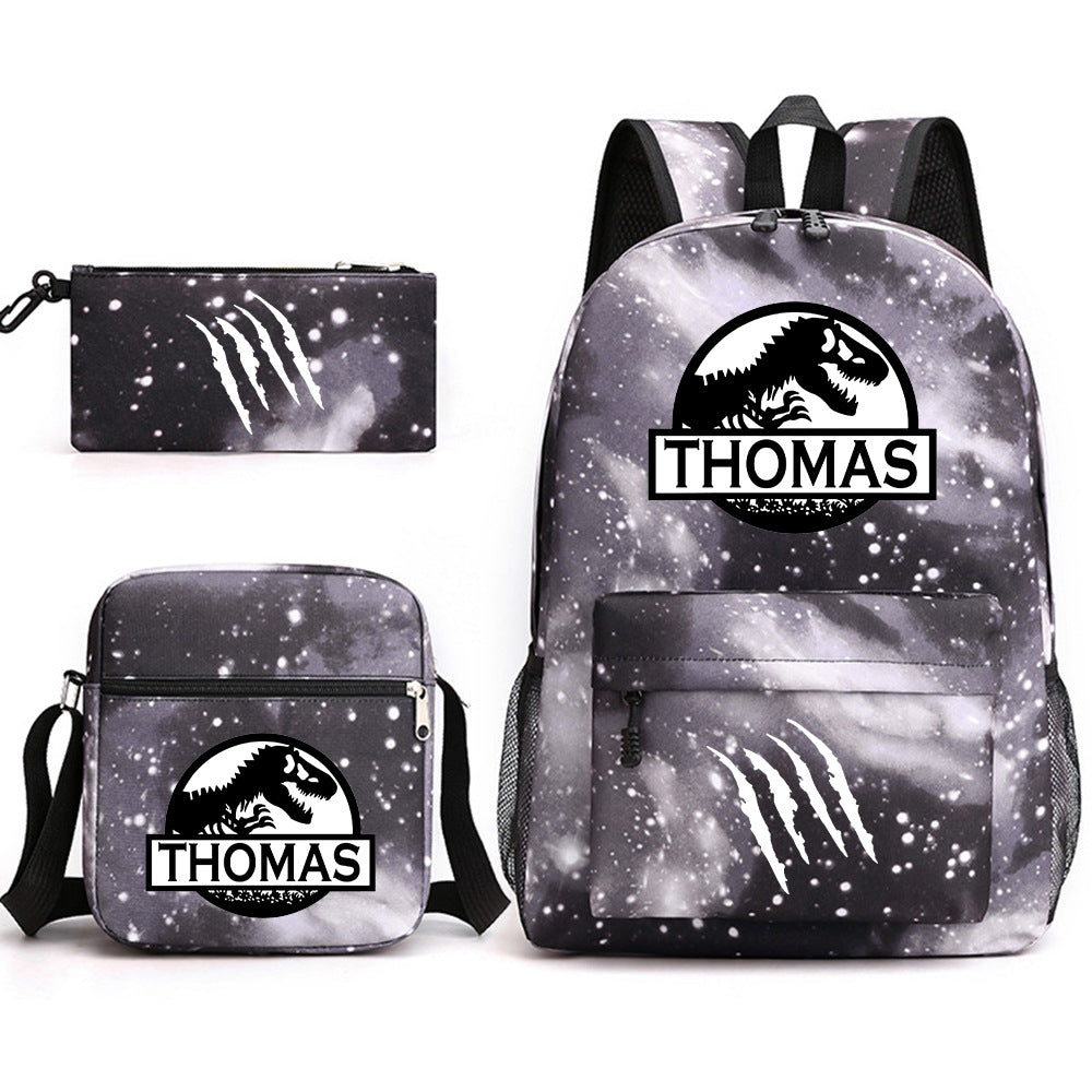 Jurassic World Schoolbag Backpack Shoulder Bag Pencil Case set for Kids Students