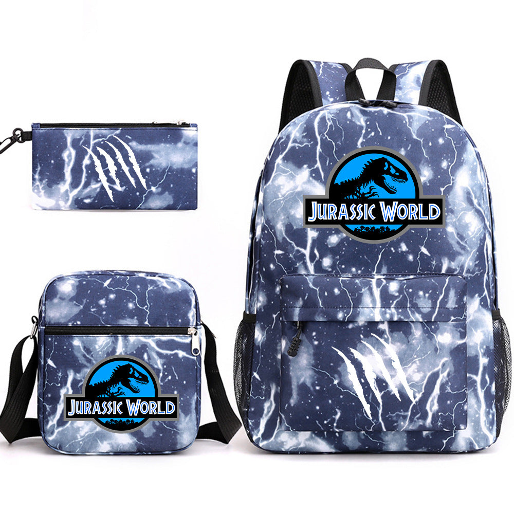 Jurassic World Schoolbag Backpack Shoulder Bag Pencil Case set for Kids Students