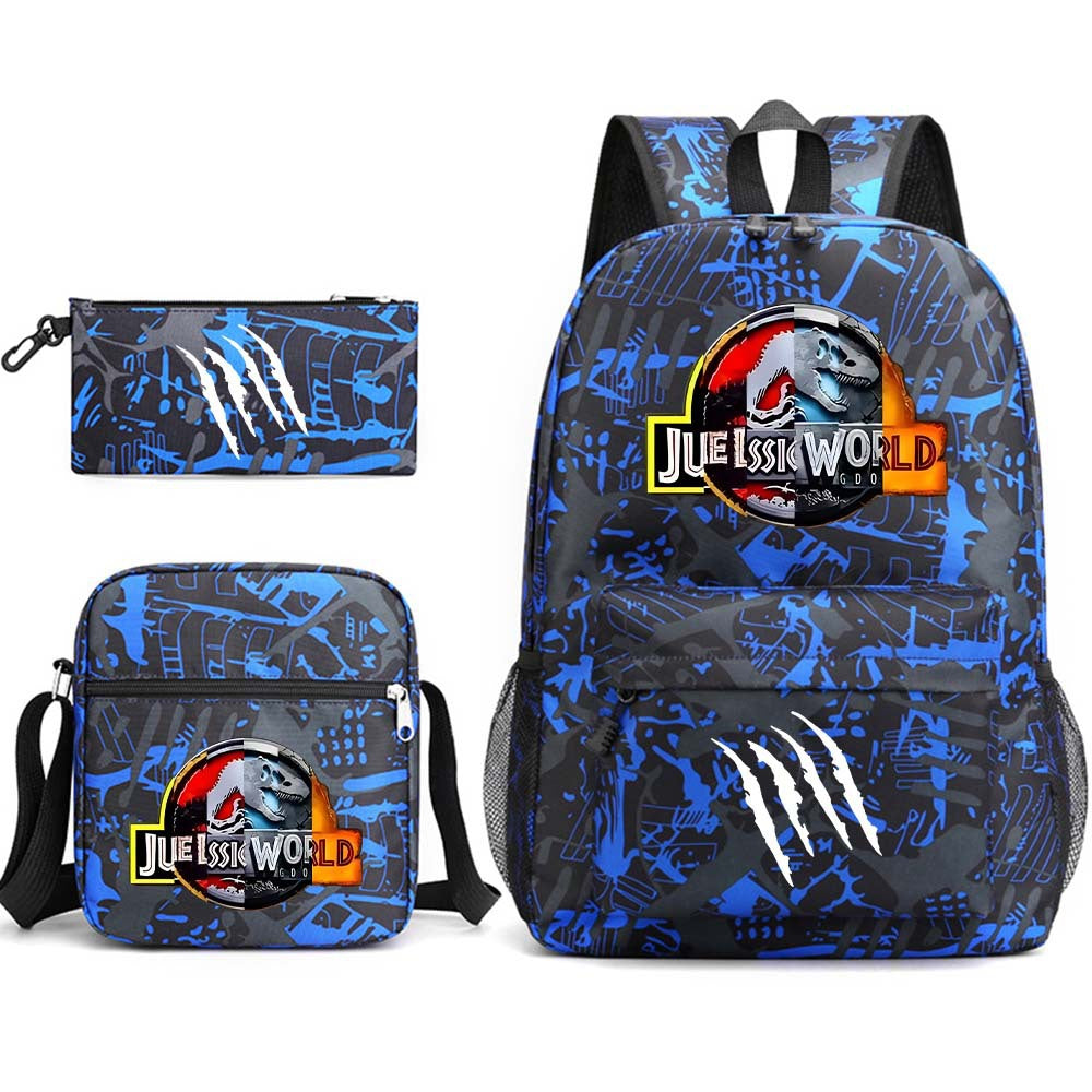 Jurassic World Schoolbag Backpack Shoulder Bag Pencil Case set for Kids Students