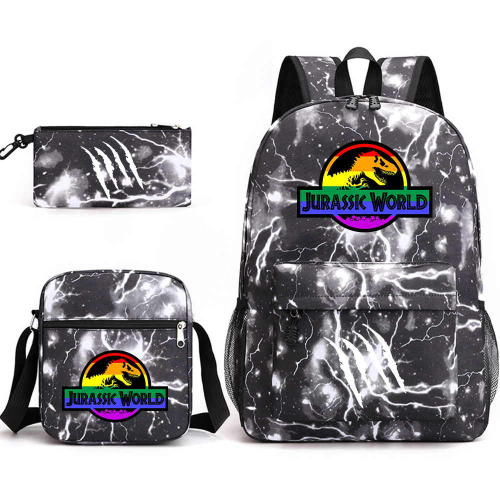 Jurassic World Schoolbag Backpack Shoulder Bag Pencil Case set for Kids Students