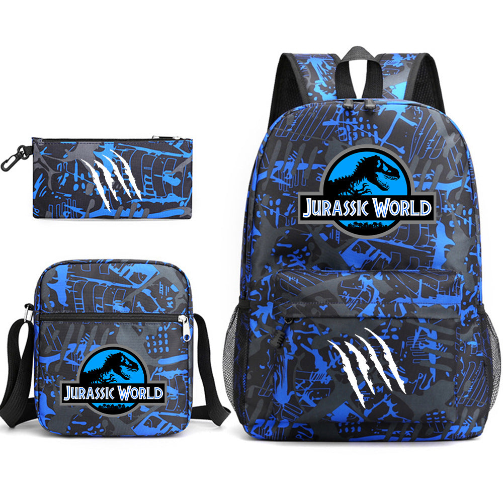 Jurassic World Schoolbag Backpack Shoulder Bag Pencil Case set for Kids Students