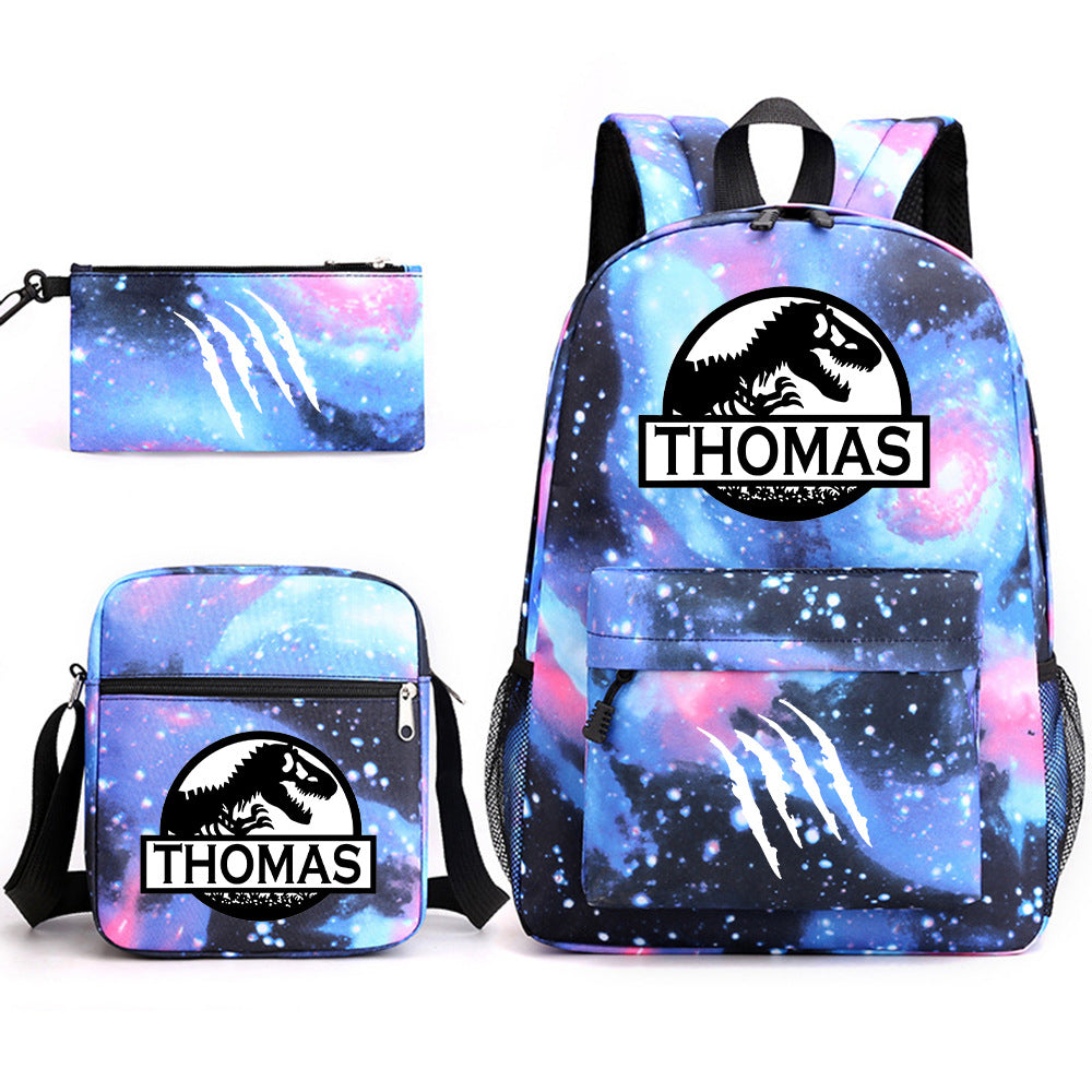 Jurassic World Schoolbag Backpack Shoulder Bag Pencil Case set for Kids Students