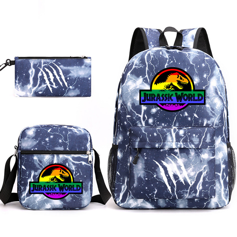 Jurassic World Schoolbag Backpack Shoulder Bag Pencil Case set for Kids Students