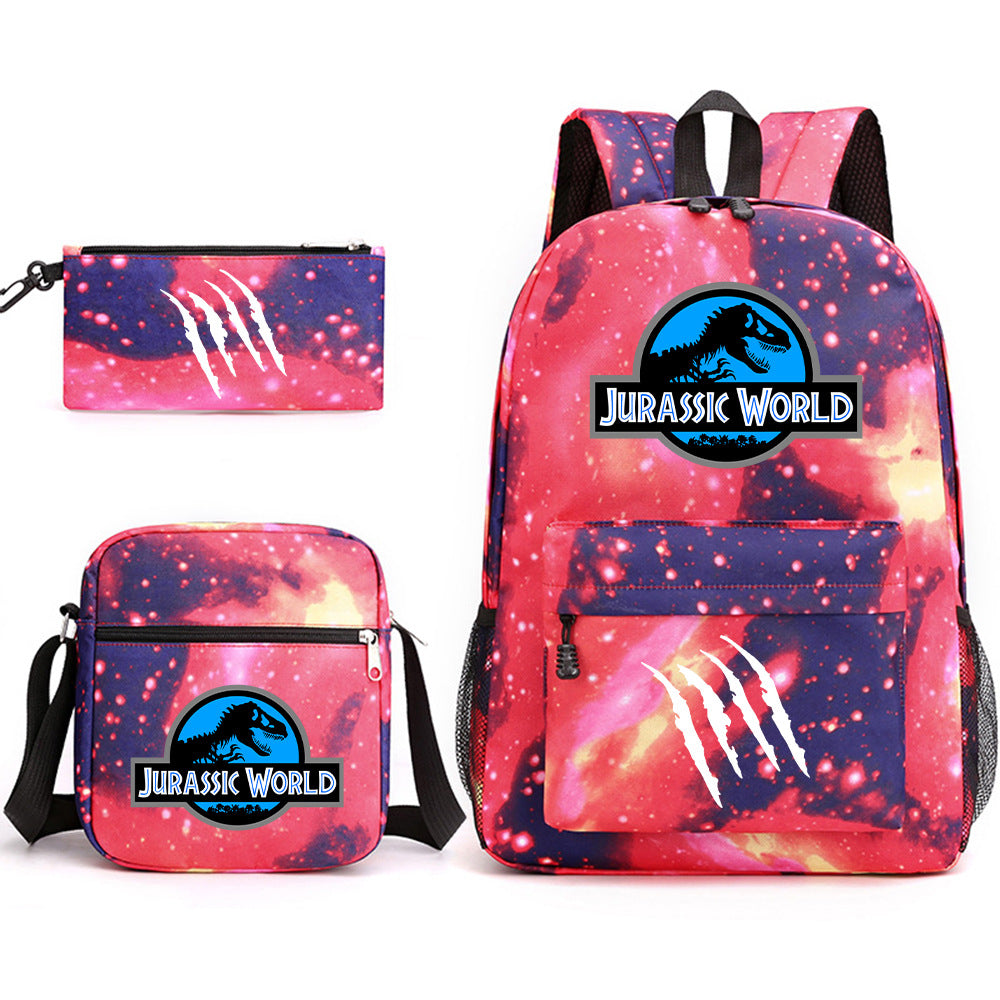 Jurassic World Schoolbag Backpack Shoulder Bag Pencil Case set for Kids Students