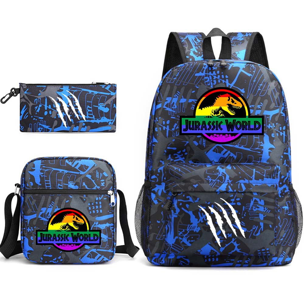 Jurassic World Schoolbag Backpack Shoulder Bag Pencil Case set for Kids Students