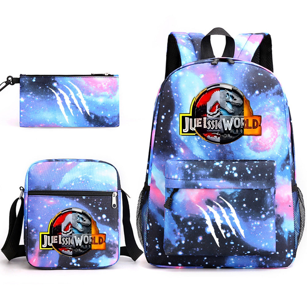 Jurassic World Schoolbag Backpack Shoulder Bag Pencil Case set for Kids Students