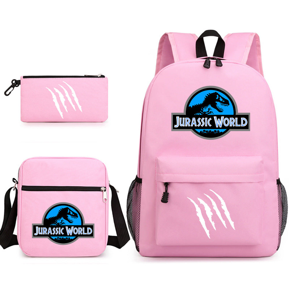 Jurassic World Schoolbag Backpack Shoulder Bag Pencil Case set for Kids Students