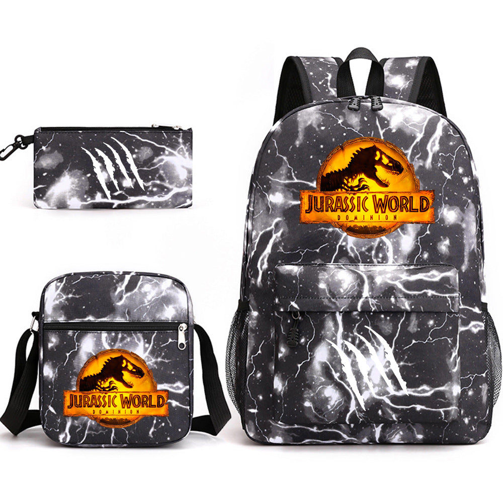 Jurassic World Schoolbag Backpack Shoulder Bag Pencil Case set for Kids Students