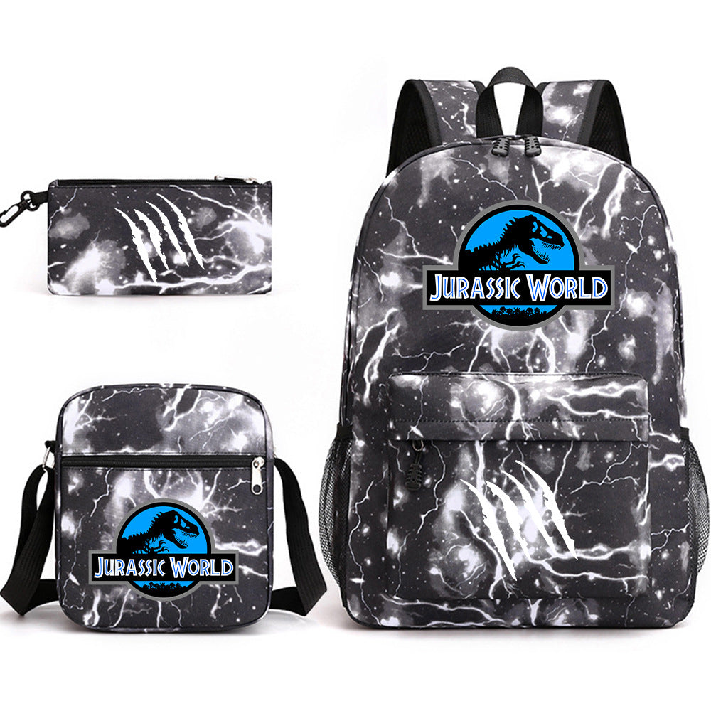 Jurassic World Schoolbag Backpack Shoulder Bag Pencil Case set for Kids Students