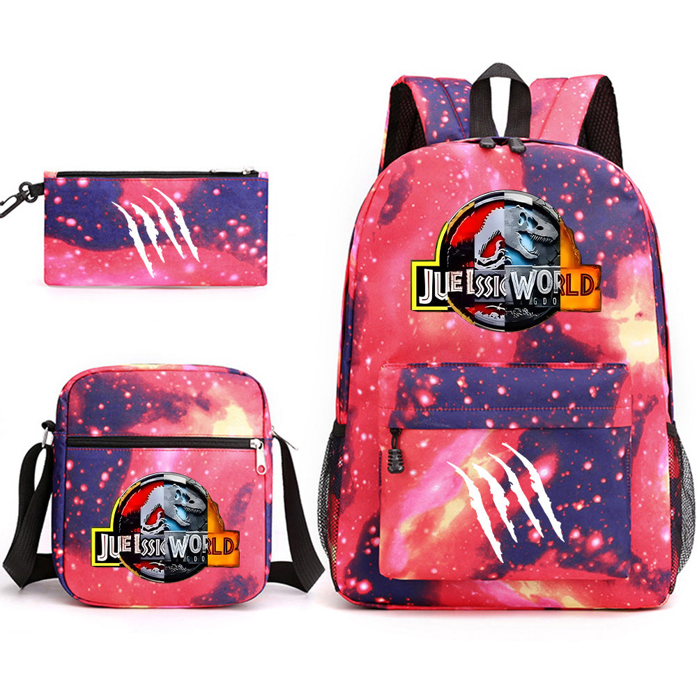 Jurassic World Schoolbag Backpack Shoulder Bag Pencil Case set for Kids Students