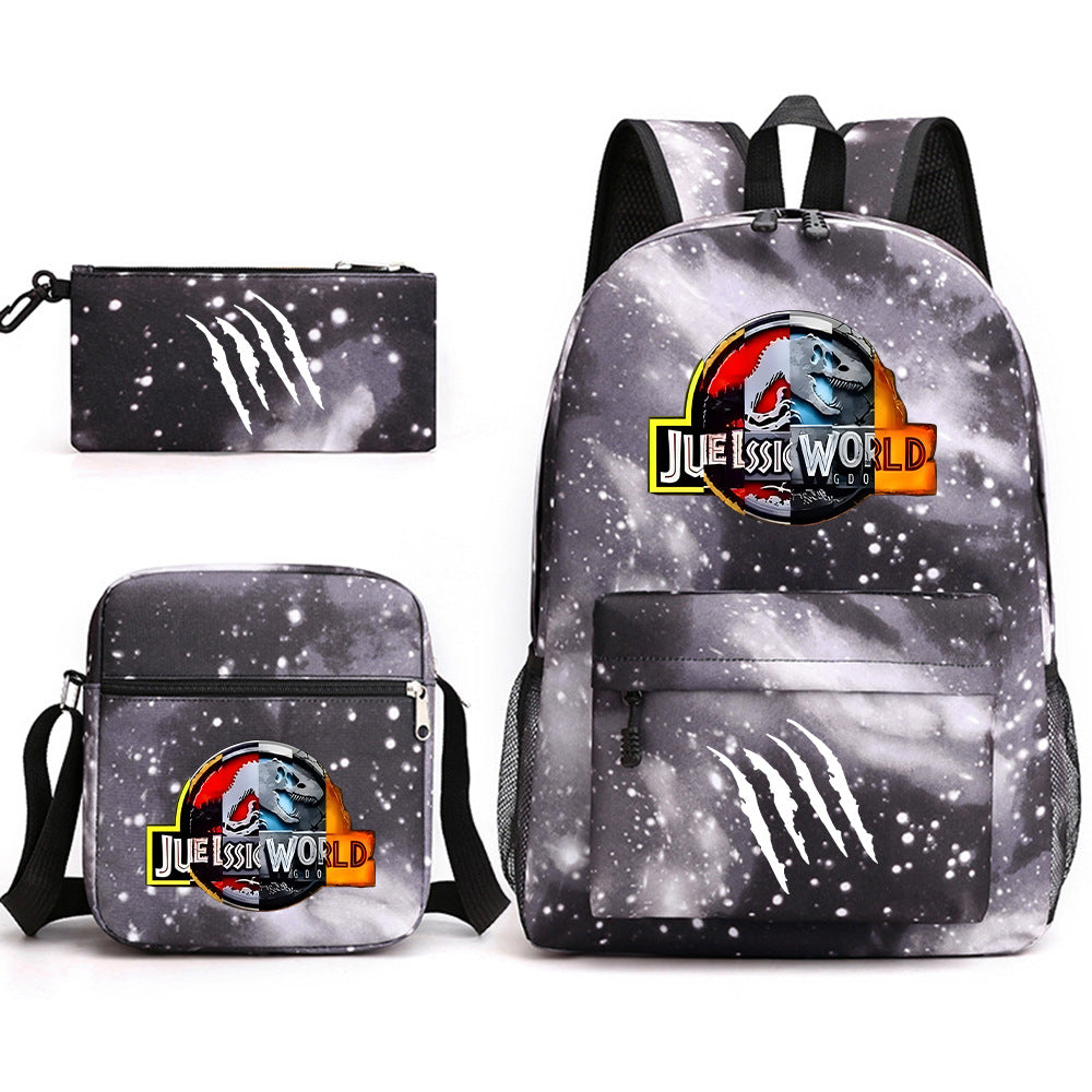 Jurassic World Schoolbag Backpack Shoulder Bag Pencil Case set for Kids Students