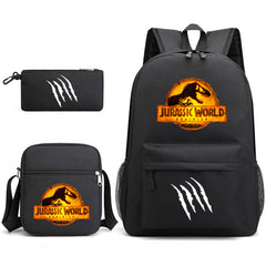 Jurassic World Schoolbag Backpack Shoulder Bag Pencil Case set for Kids Students