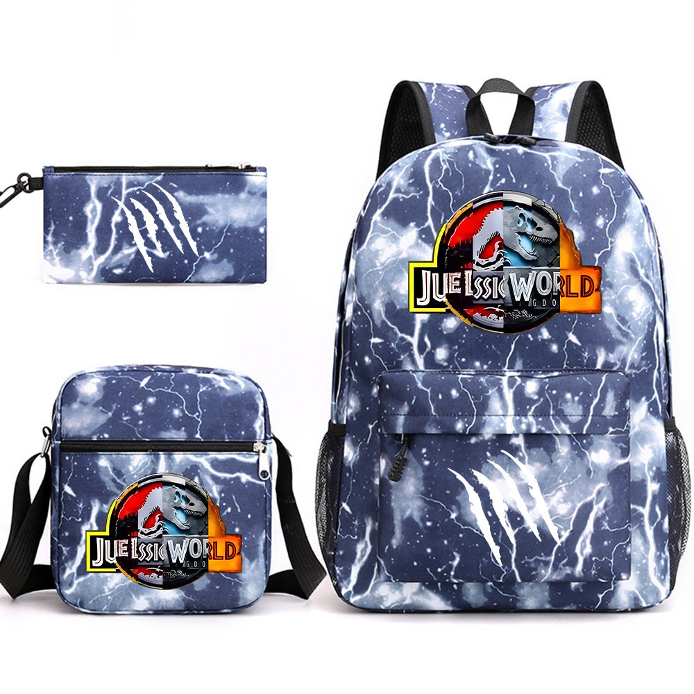 Jurassic World Schoolbag Backpack Shoulder Bag Pencil Case set for Kids Students