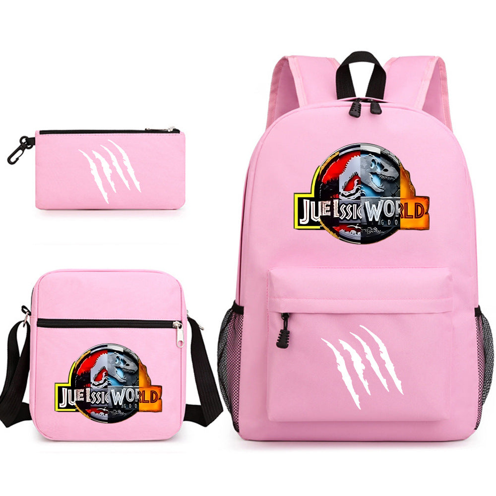 Jurassic World Schoolbag Backpack Shoulder Bag Pencil Case set for Kids Students