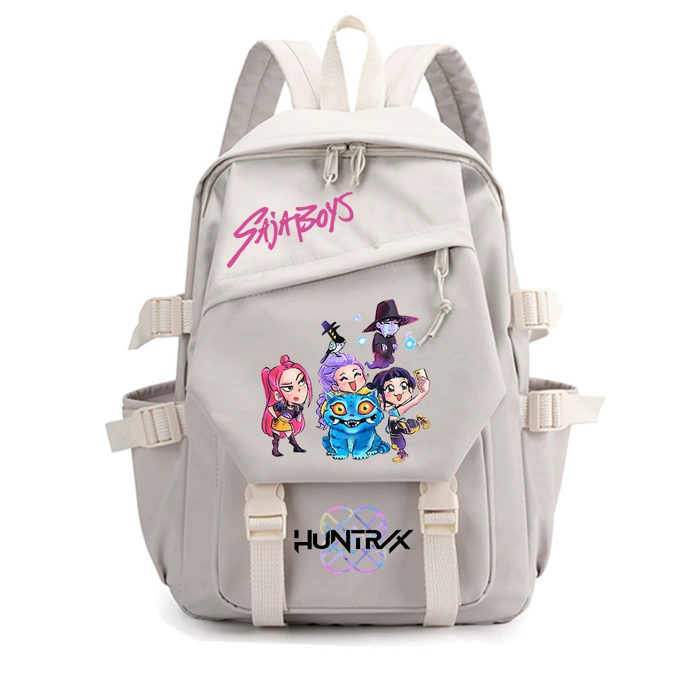 KPop Demon Hunters Water Proof Backpack Notebook Travel Bags Casual School Bag