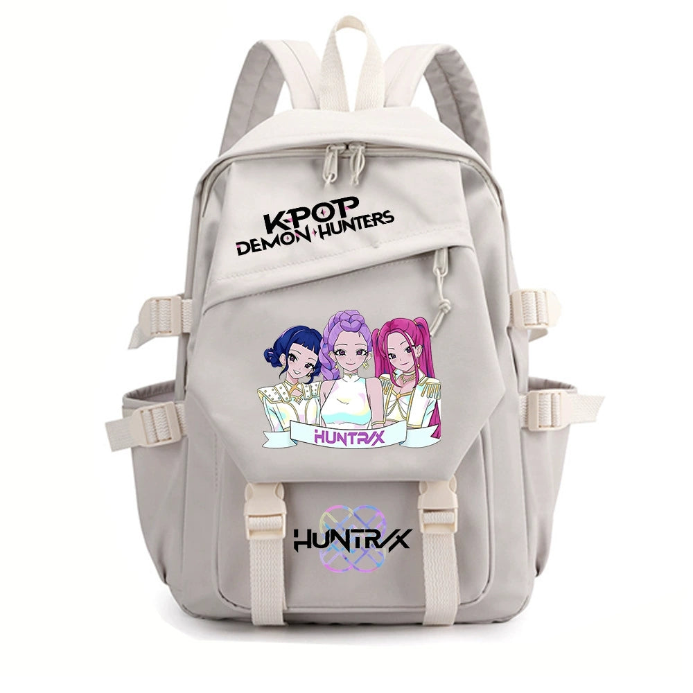 KPop Demon Hunters Water Proof Backpack Notebook Travel Bags Casual School Bag