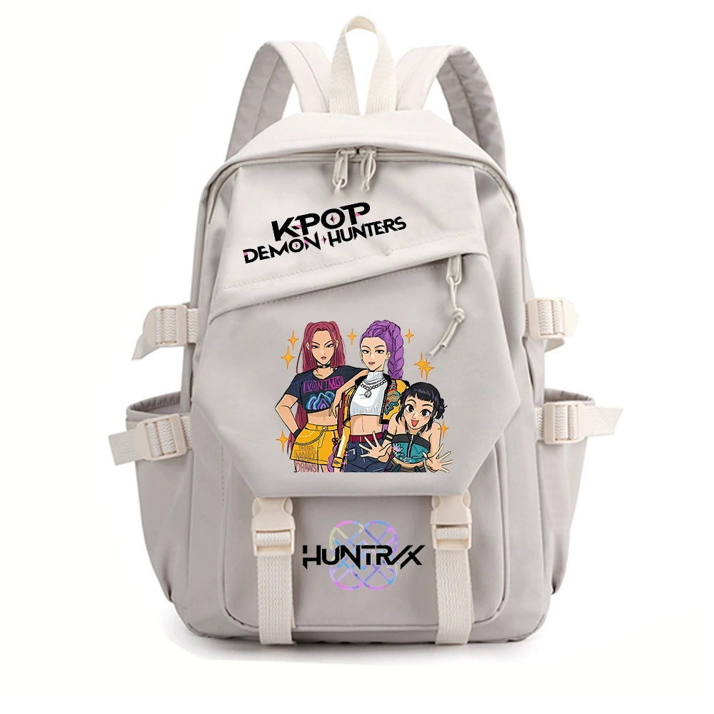 KPop Demon Hunters Water Proof Backpack Notebook Travel Bags Casual School Bag