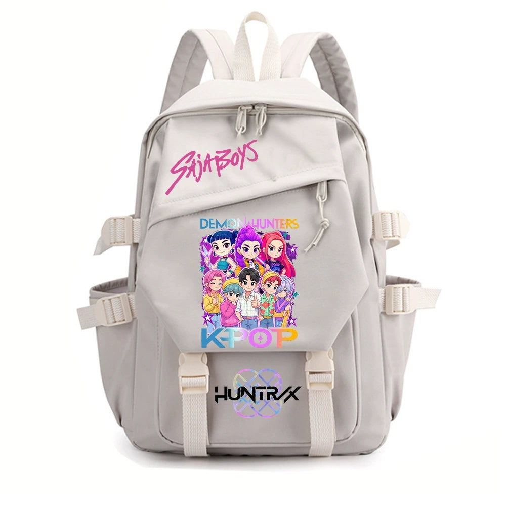 KPop Demon Hunters Water Proof Backpack Notebook Travel Bags Casual School Bag