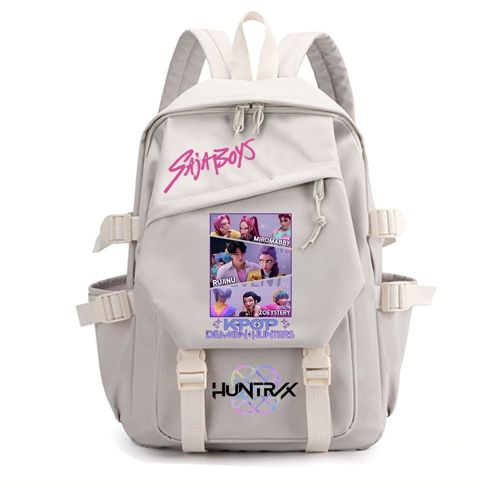 KPop Demon Hunters Water Proof Backpack Notebook Travel Bags Casual School Bag
